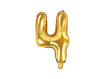 Picture of FOIL BALLOON NUMBER 4 GOLD 16 INCH